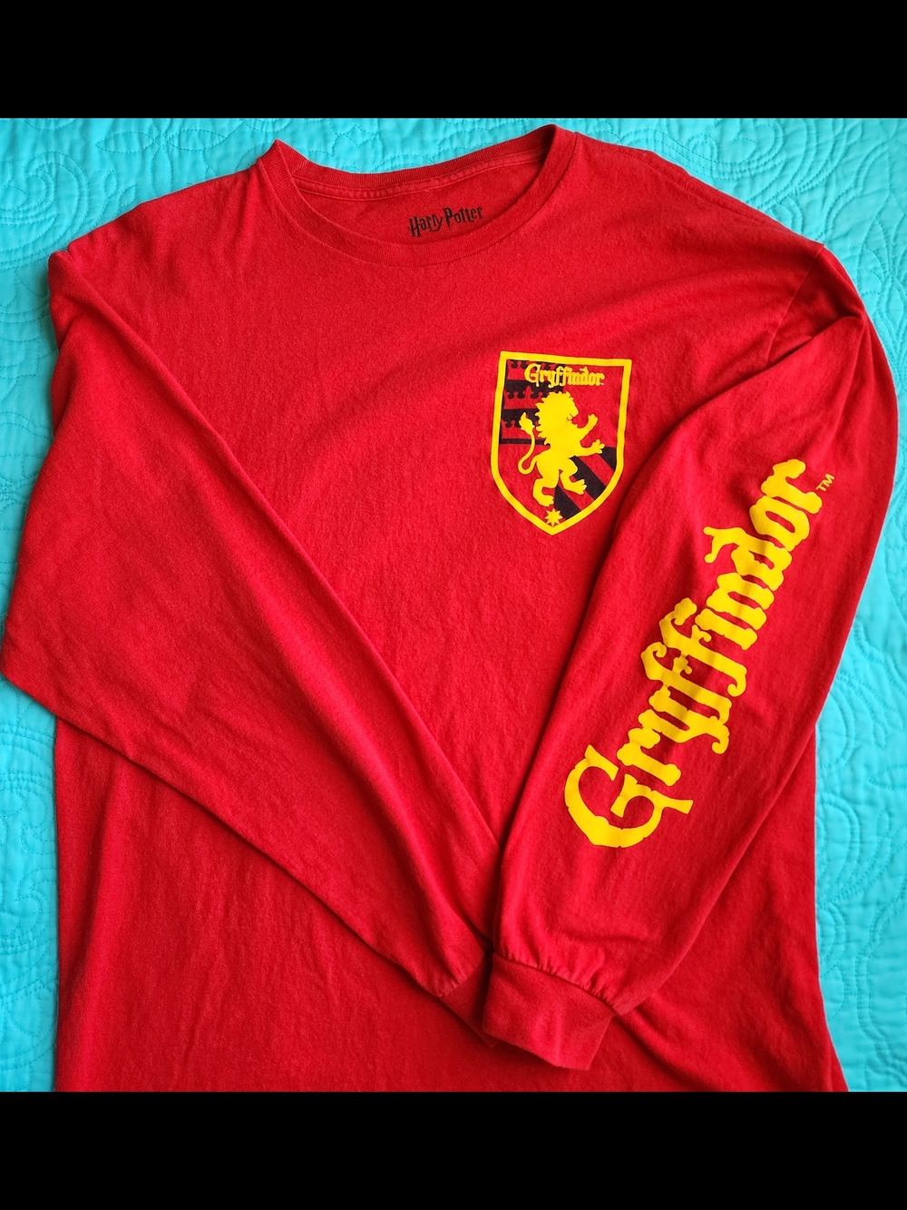 Harry Potter Gryffindor Red Long Sleeve Tee